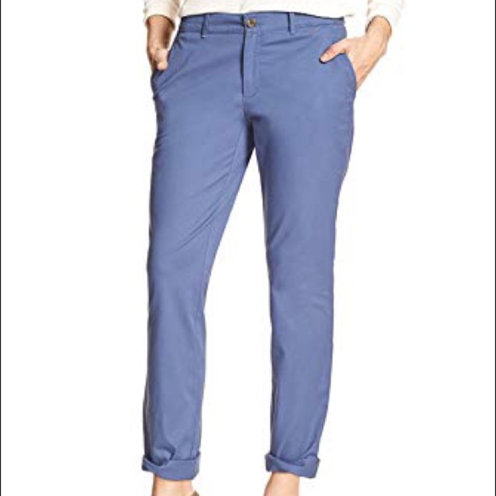 Banana republic girlfriend chinos bijou blue sz 8